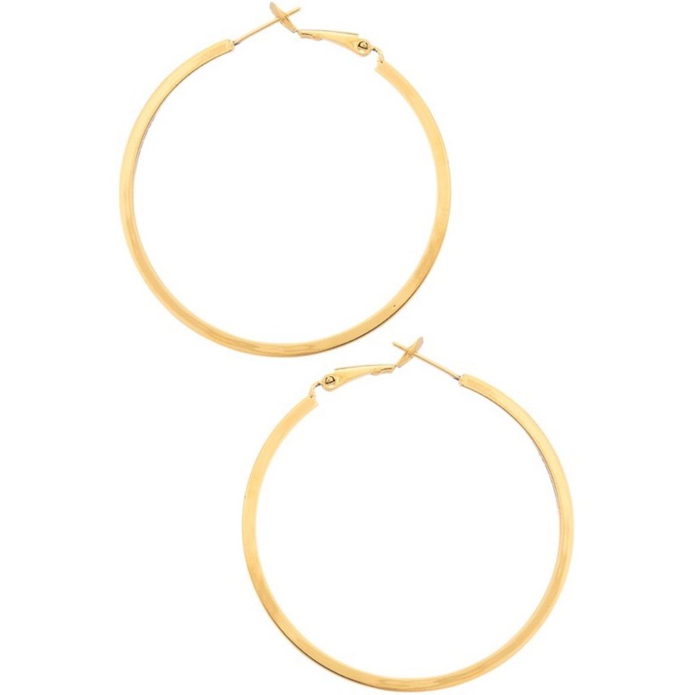❌SOLD OUT❌ 14K GOLD DIPPED LARGE HOOPS - Picture 3 of 3